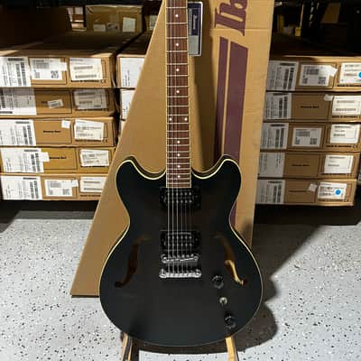 Ibanez Artcore AS53 Semi-hollowbody Electric Guitar - Transparent Black Flat image 1