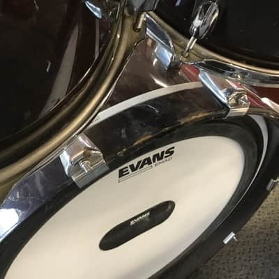 Yamaha Birch Custom Absolute Six Piece Shells (5 Drums) - Plum - See Through Grain MIJ Japan image 3