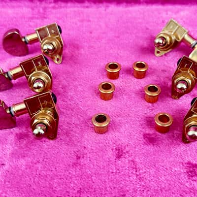 Used Grover Rotomatic Gold 3+3 Guitar Tuners-Tuning Machines 102G image 2