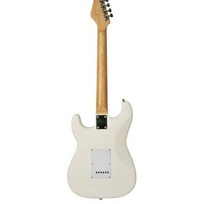 Austin AST100CR Classic Double Cutaway Electric Guitar – Cream – Brand New image 13