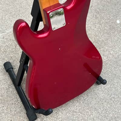 Fender Nate Mendel Artist Series Signature Precision Bass Road Worn P Bass Candy Apple Red image 8