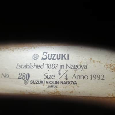 Suzuki Violin No. 280 (Intermediate), 4/4, Nagoya, Japan - Full Outfit image 4