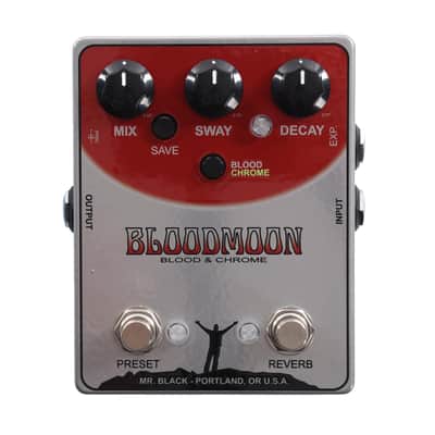 Mr. Black BloodMoon Blood & Chrome Reverb Pedal image 1