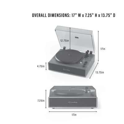 Crosley Stave CR6046A 2-Speed Belt-Drive Turntable - Natural Wood - Bluetooth In/Out image 8