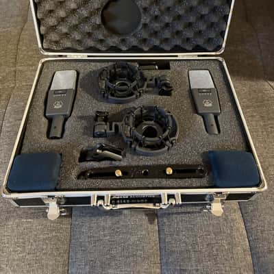 AKG C414 XLII/ST Stereo Matched Pair 2010s - Black image 1