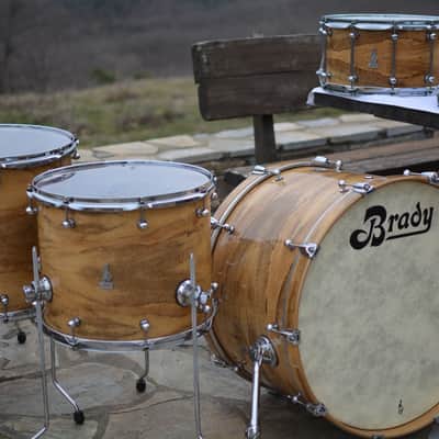 Brady Drums Fidleback Marri Ply Drum Kit One Of 24/14/14/16/18 2009 image 22