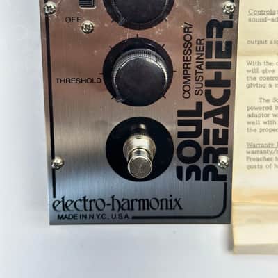 Vintage 1977 Electro-Harmonix Soul Preacher Compressor Metal Complete In Original Box image 2