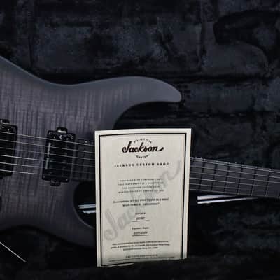 Jackson USA Custom Shop SL2H Soloist Flame Maple Top Transparent Black Burst 2024 w/OHSC image 11