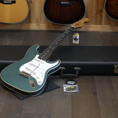 2021 Fender Custom Shop Limited Edition Double Bound Stratocaster Electric Guitar Sherwood Metallic + HSC