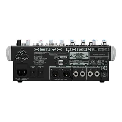 Behringer Xenyx QX1204USB Premium 12-Input 2/2-Bus Mixer with Xenyx Mic Preamps and Compressors, KLARK TEKNIK Multi-FX Processor, Wireless Option image 2