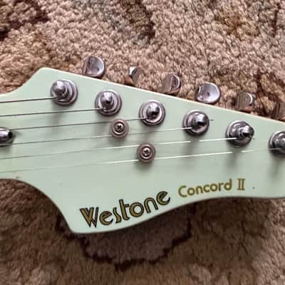 Westone Concord II - 1982  - MIJ  - 3 Pickup Single Coil Electric Guitar - Surf Green - OHSC image 11