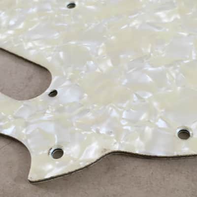 Aged Vintage Reissue USA Relic Pickguard Fender Mustang Guitar Aged Cream Pearl image 3