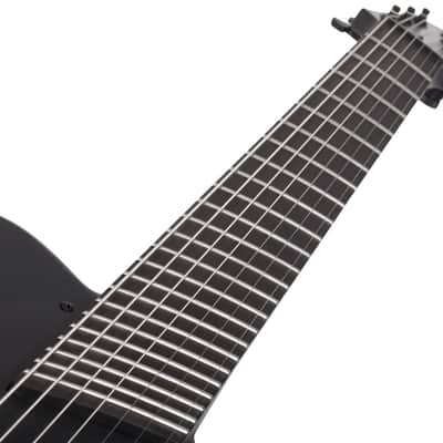 Schecter PT-7 Electric Guitar. MS Black Ops Satin Black Open Pore image 7