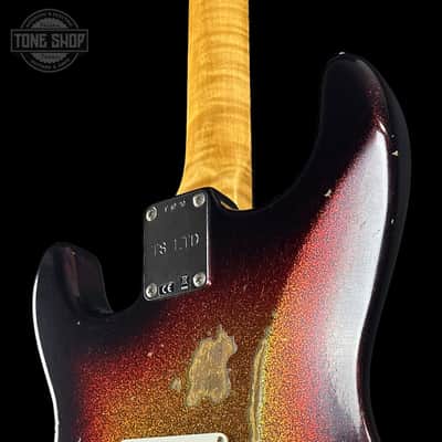 Fender Custom Shop 1963 Stratocaster Relic 3 Tone Sunburst Sparkle w/case TSLTD7OF10 image 7