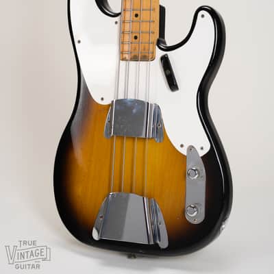 1957 Fender Precision Bass with Maple Fretboard Sunburst image 5
