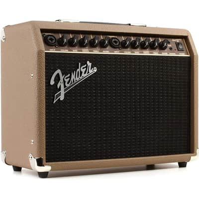 Fender Acoustasonic 40 Guitar Amplifier Bundle with Fender Classic Celluloid Guitar Picks (12-Pack) and 10ft Pro Series Instrument Cable STR/ANG image 2