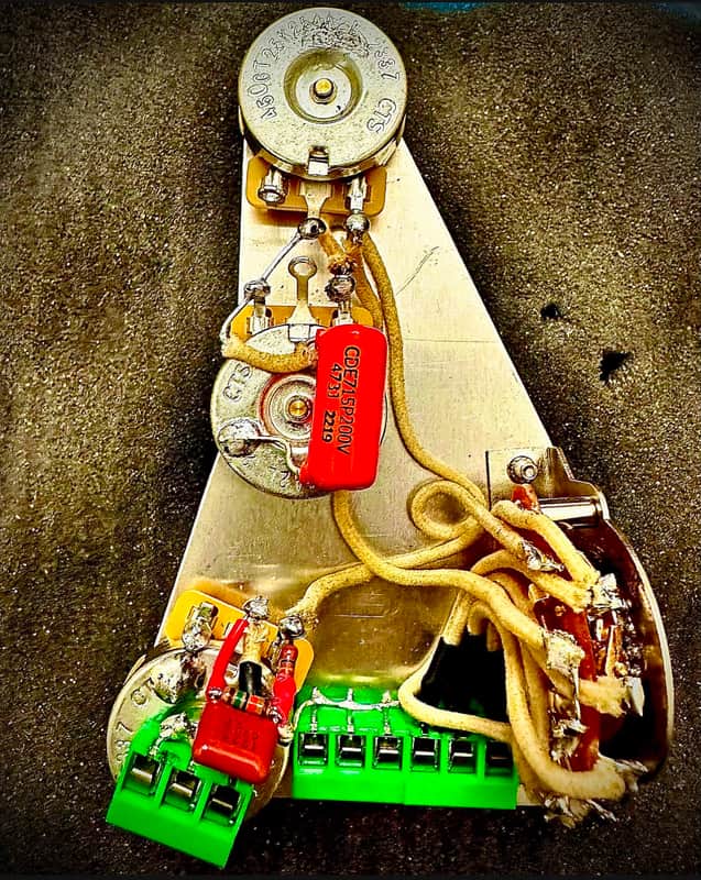 SSS, HSS, HSH, HHH Solderless Stratocaster Wiring Harness - Bourns Pots, 5 way Switch, Sprague Orange Drop Capacitor image 1