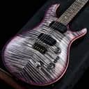 Paul Reed Smith 2025 Wood Library Custom 24-08 - 10-Top Pattern Thin Neck Satin Charcoal Purple Burst [0413238] (06/26)