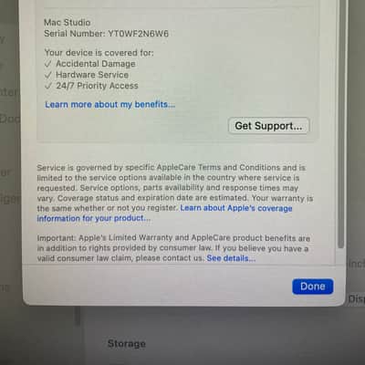 Apple Mac M2 Ultra Studio 64GB 1TB 10GbE | AppleCare+ image 9