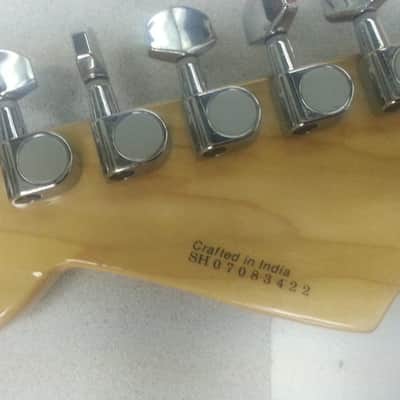 Fender Squier Strat Olympic White, with Antique White Pearl Pick Guard image 5