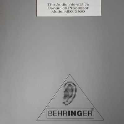 Operating Manual for Behringer Composer MDX 2100 in English and German1995 image 14