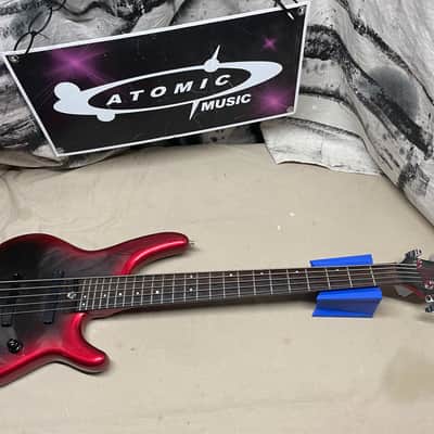 Heartfield DR Series DR-5 5-string Bass Aguilar Preamp MIJ Made In Japan Red/Black image 1