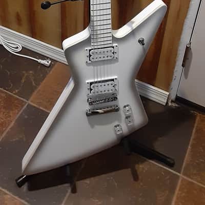FireFly Brendon Small Snow Horse White Explorer 6 String Electric Guitar image 1
