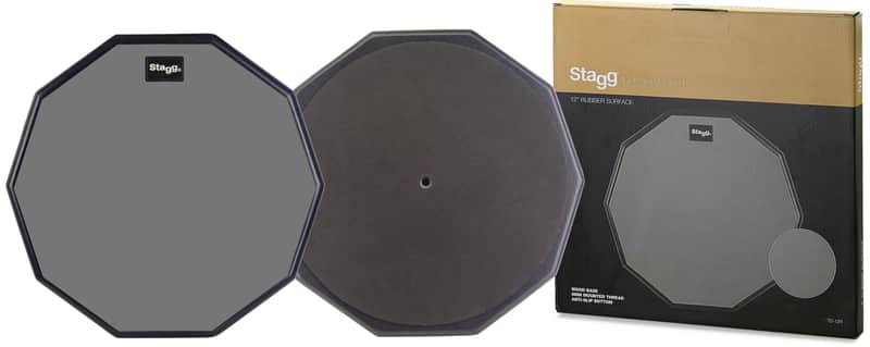 Stagg 12" Rubber Drum Stick Practice Pad TD-12R image 1