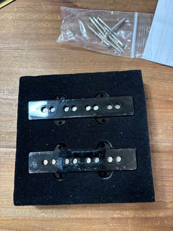 Fender 099-2101-000 Custom Shop '60s Jazz Bass Pickup Set Black 1910 image 1