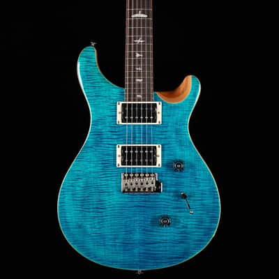 PRS SE Custom 24 Blue Matteo Natural Back (552) image 3