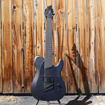 Schecter DIAMOND SERIES PT-8 MS Black Ops Satin Black Open Pore 8-String Electric Guitar image 2