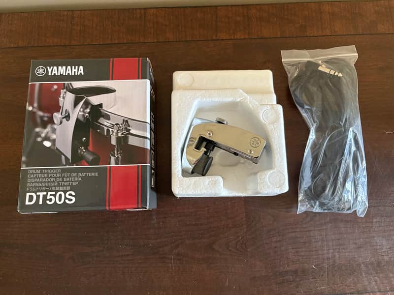 Yamaha DT-50S Dual-Zone Snare/Tom Drum Trigger 2016 - Present - Chrome image 1