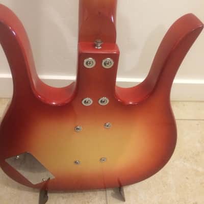 Dynelectron Fretless Longhorn bass Danelectro copy RARE 60s/70s image 4
