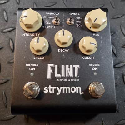 Strymon Flint Reverb and Tremolo V2 Black with White Knobs image 1