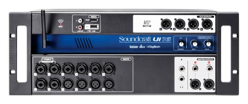 Soundcraft Ui16 16 Input Digital Mixer w/Wifi+App Control+Recording Ui 16 image 1