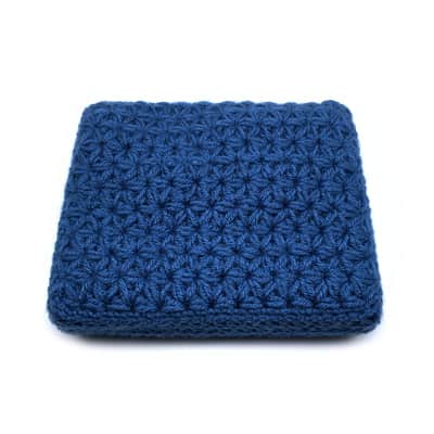 Jasmine stitch crochet dust cover for Elektron Digitakt and Digitone - Denim image 2