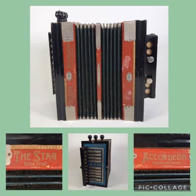 Vintage The Stag Extra Broad Hammered Reeds Accordion Accordion Saxon Germany image 1
