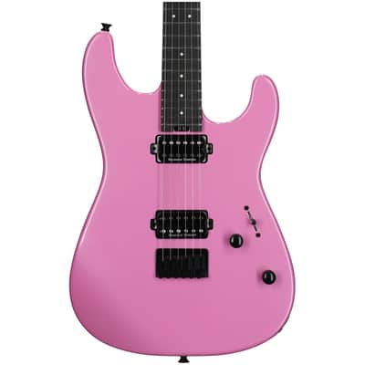 Charvel Pro-Mod Plus SD1 HH HT Electric Guitar, with Ebony Fingerboard, Platinum Pink image 4