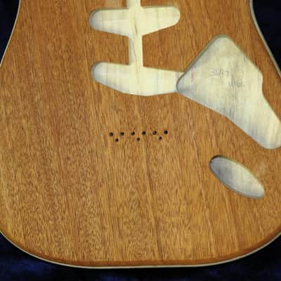 Mahogany Top / Aged Aspen Strat body Standard Hardtail 4lbs #3697 **IMPORTS INCLUDED image 4
