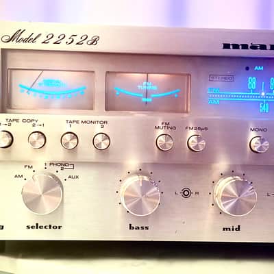 ✨ Marantz 2252B Vintage Stereo Receiver – Professionally Serviced – Partial Recap – 52 WPC – Custom Cover – BVA image 7