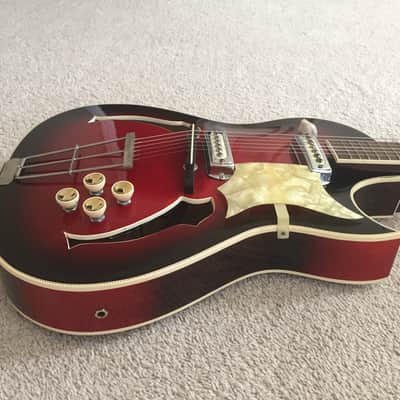 1959 Hopf Special / Spezial Hollow Body Archtop with original case, Germany image 9