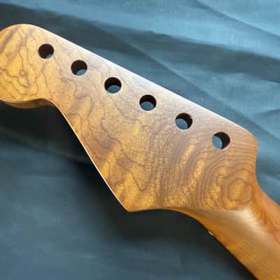 BMC Guitar Neck Strat® Stratocaster® 22 Fret Roasted Flame Maple With Rosewood Fingerboard Nitro Lacquer Rounded Fret Ends 2025 - 9.5 Radius   [SN102] image 7