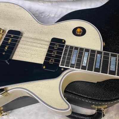 NEW ! Gibson Custom Shop Historic '54 Les Paul Custom Reissue Dealer Select - P-90's Staple Pick-Up - TV White - VOS - Authorized Dealer - Only 8.9 lbs - G07004 image 2