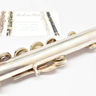 Vintage Gemeinhardt M3S (3OSB) Solid Silver Open Hole Flute Offset G w/ B Foot image 12