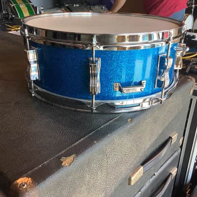 Ludwig Super Classic Keystone - S/N 1965 -5.5 x14 - Blue Sparkle - #596 image 4