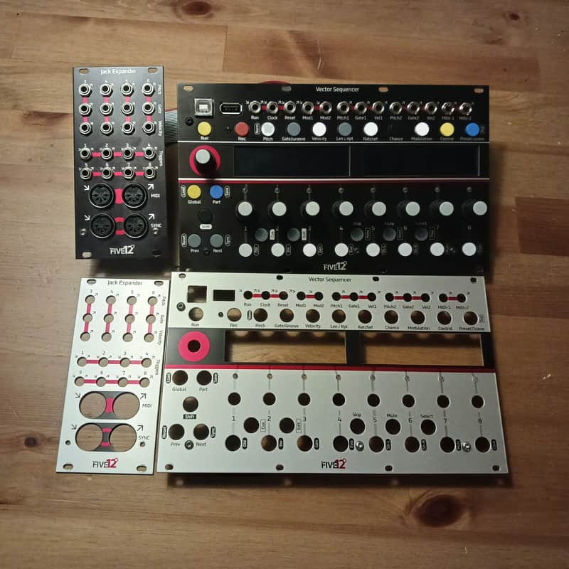 Five12 Vector Sequencer and Expander w/ alternate silver faceplates image 1
