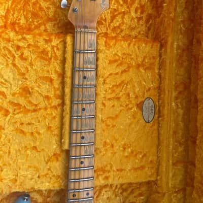 2022 Fender Custom Shop 1957 Stratocaster Heavy Relic Daphne Blue image 7