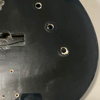 1980's Japan Charvel Jackson Model 2B P & J Black Bass Guitar Body image 5