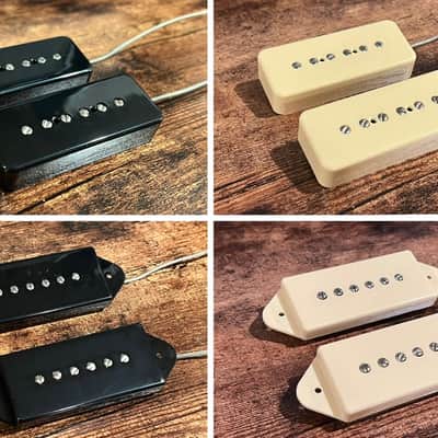 Good Land Pickups: Tail-Wagger P-90 Alnico 5- Dogear Black Set image 3