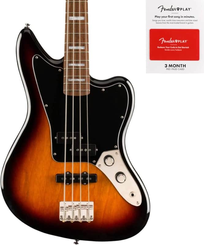 Fender Squier Classic Vibe Jaguar Bass, 3 Color Sunburst w/Fender Play Card image 1
